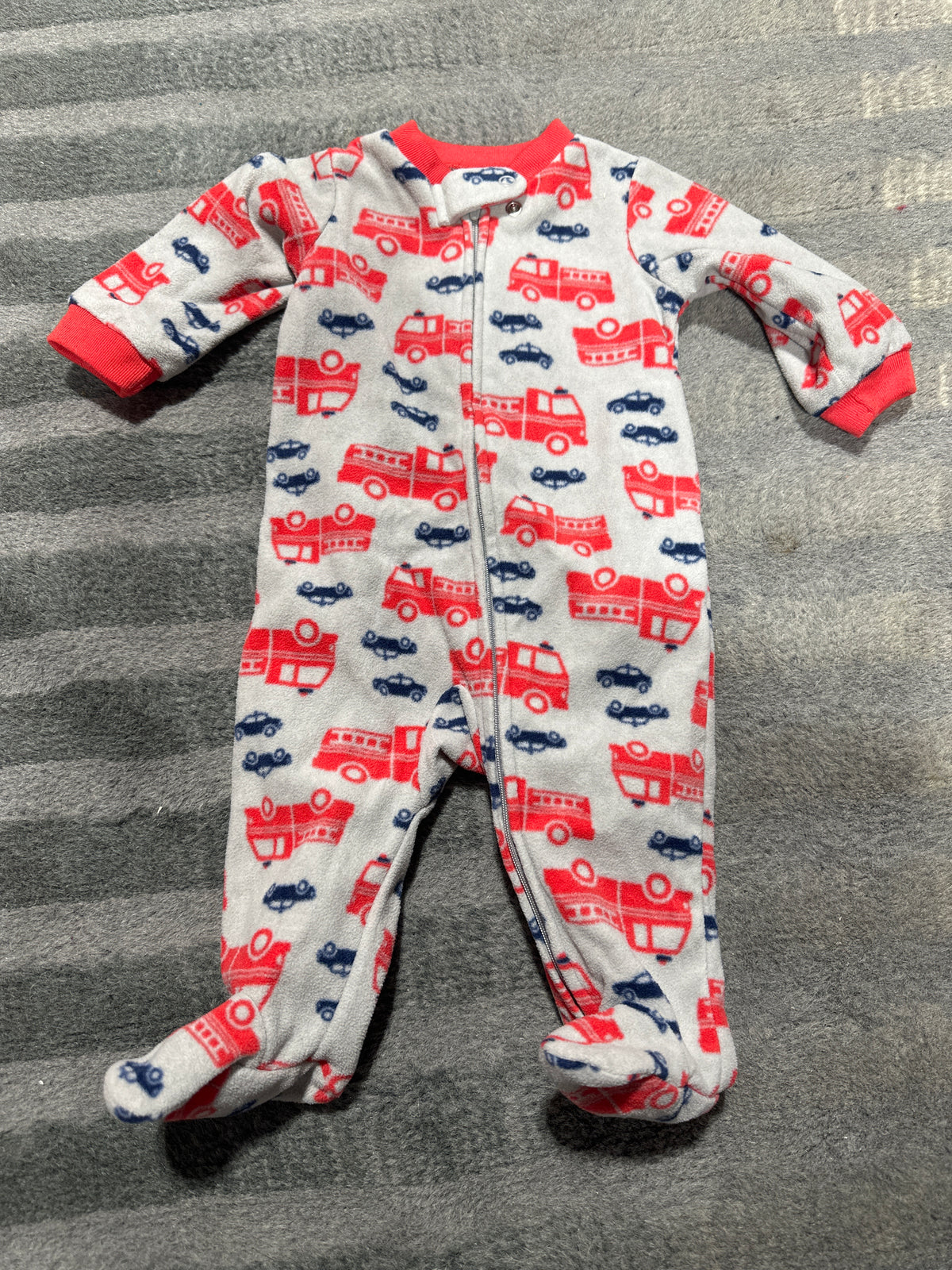 Firetruck onesie pajama - size Month - 0-3 / 3M