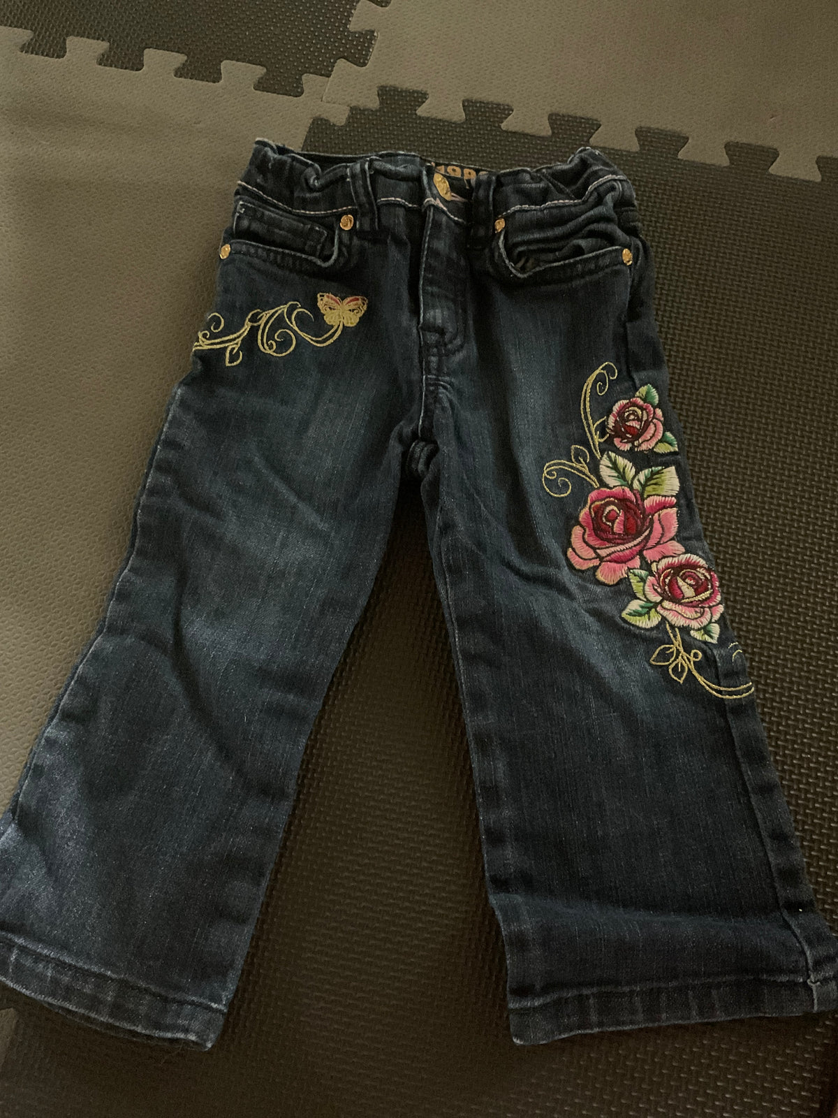 Floral embroidered Jeans - size Month - 18-24 / 24M