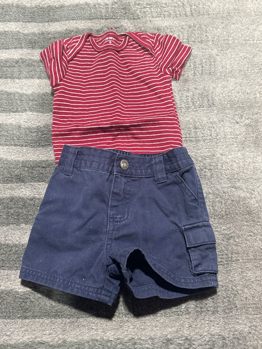 Red white blue outfit - size Month - 3-6 / 6M