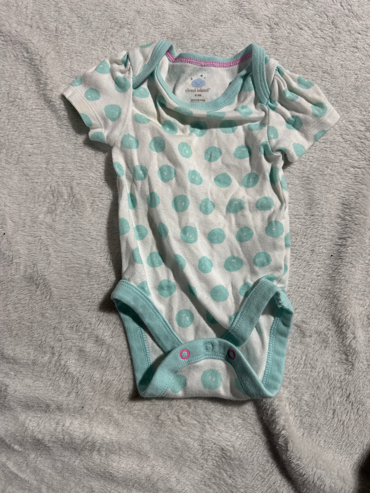 Light blue poke a dot Unisex - size Month - 0-3 / 3M