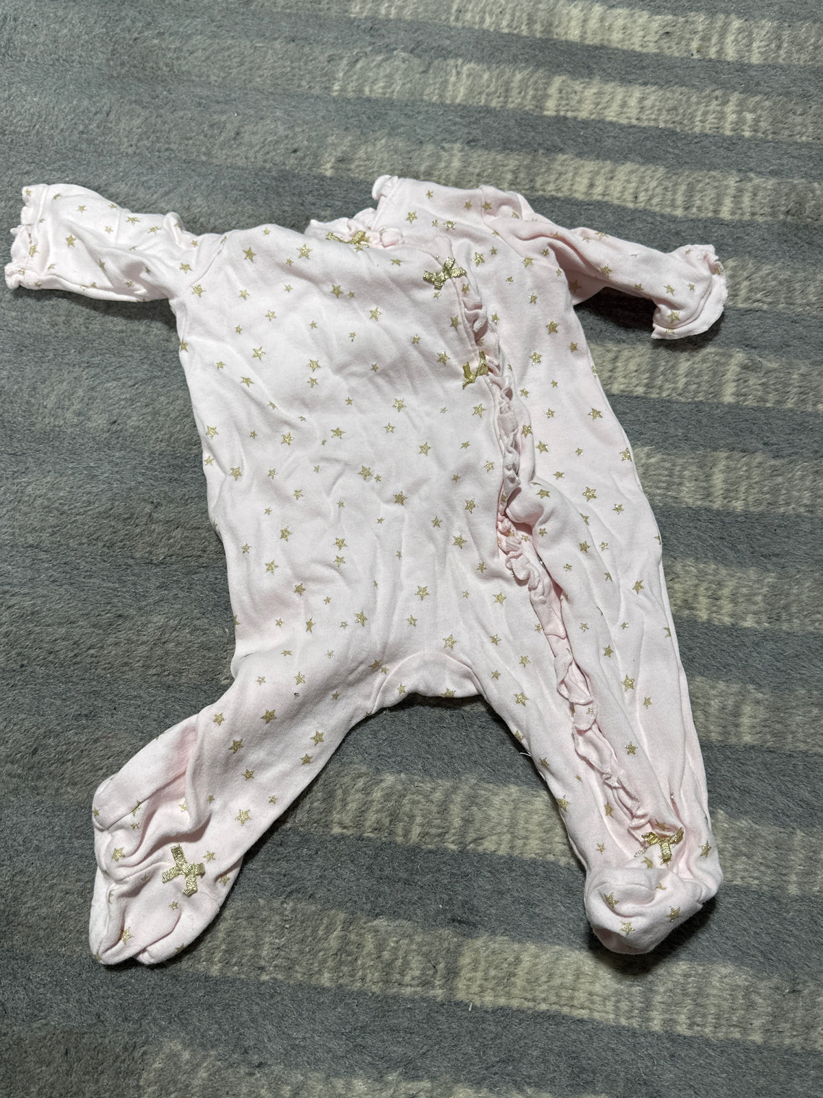 Pink and gold star pjs - size Month - 0-3 / 3M