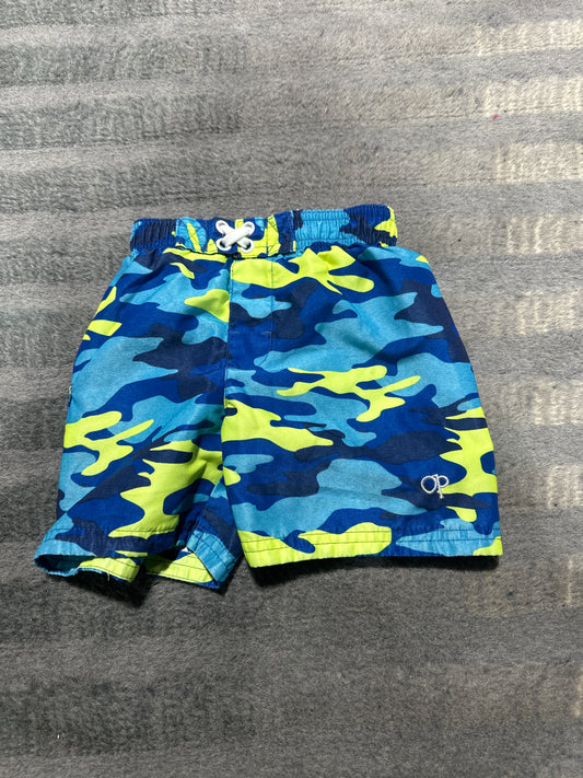 Blue camo swim trunks - size Month - 12-18 / 18M