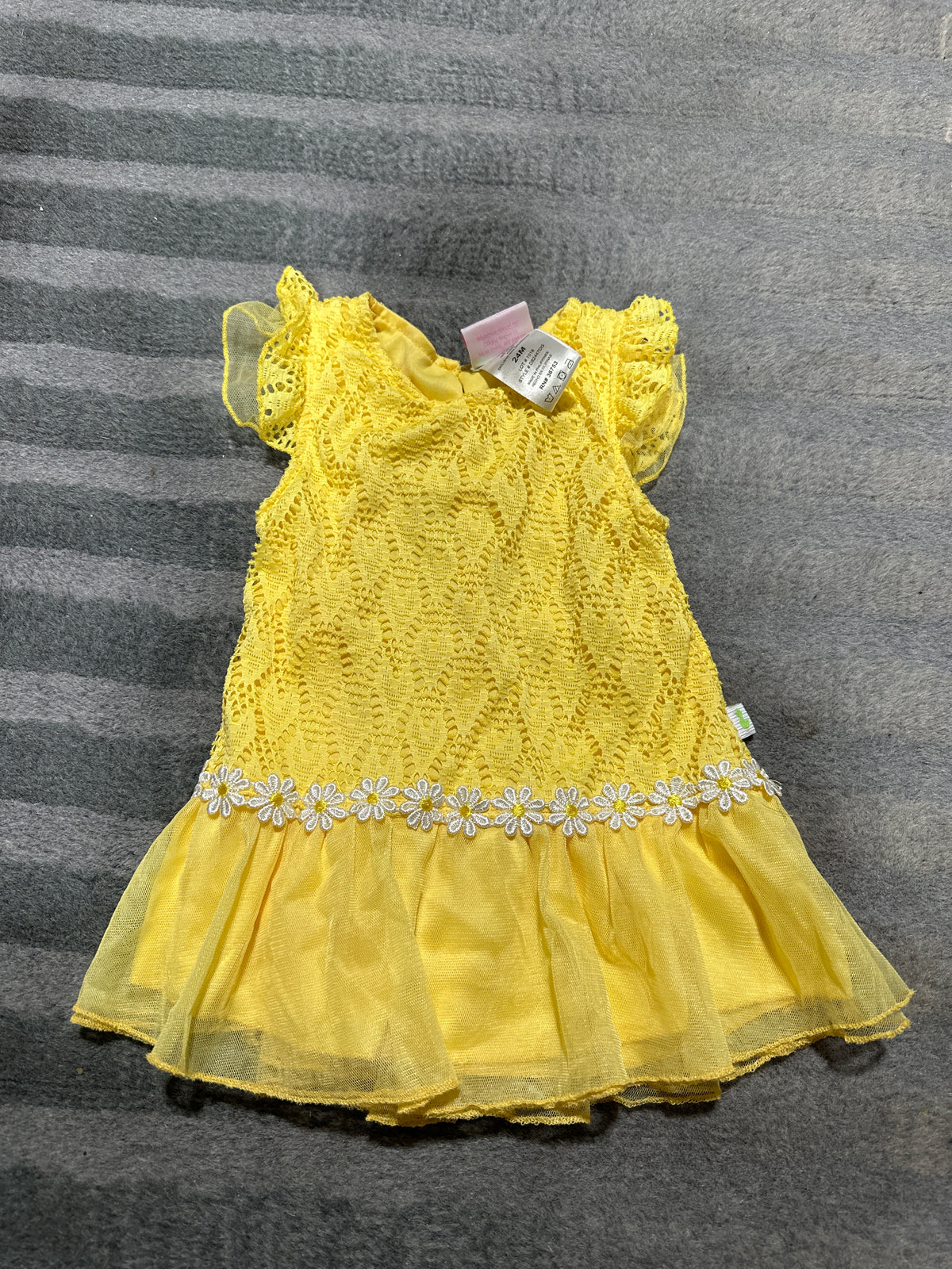 Yellow sunflower dress - size Month - 18-24 / 24M