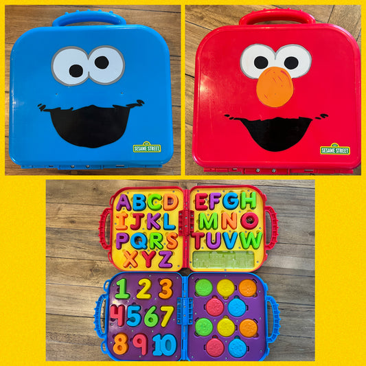 Sesame Street briefcase EUC - letters and number