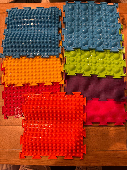 EUC Sensory Floor Tiles Various textures - 12x12