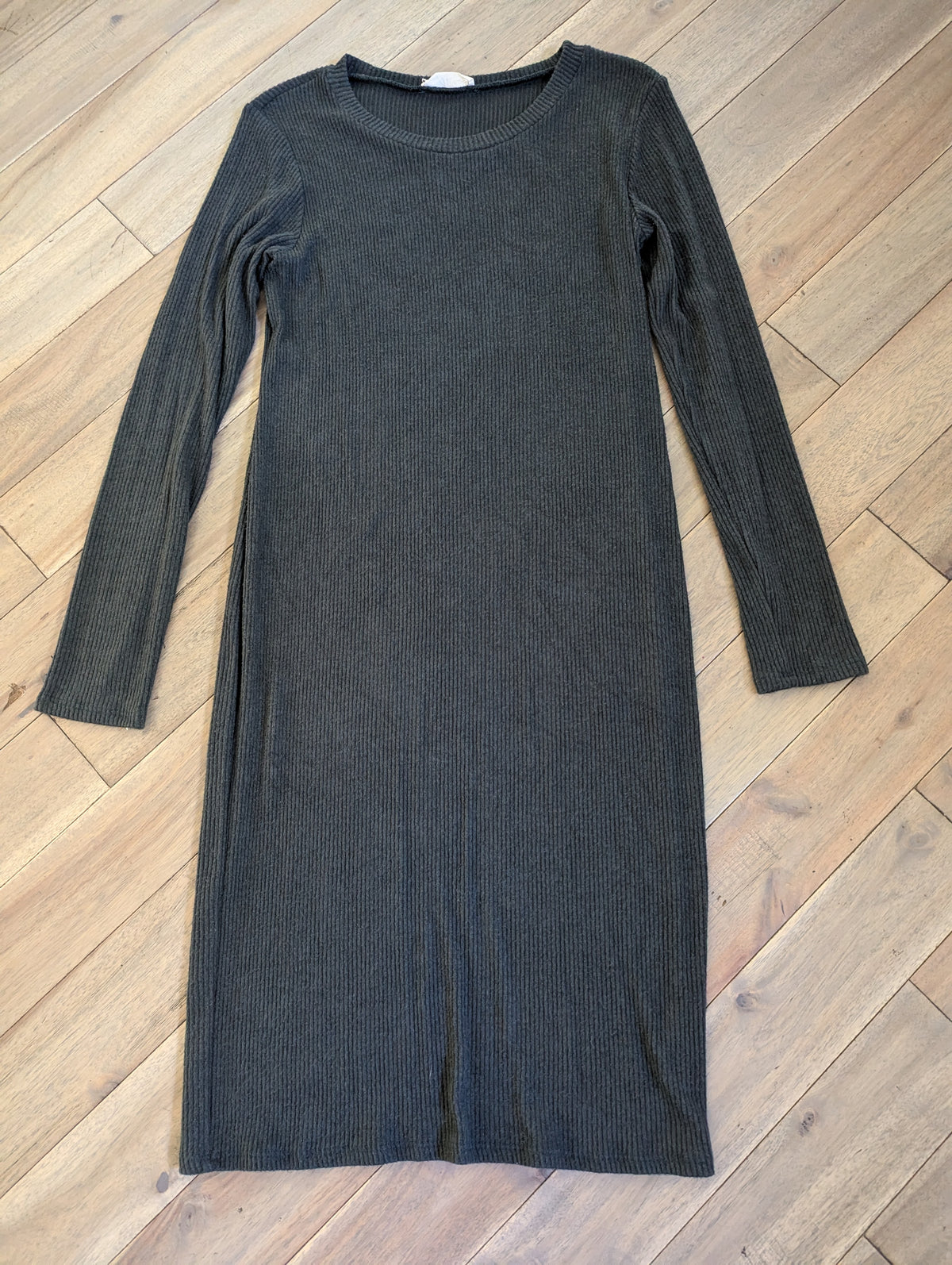 EUC dark green midi maternity dress: cute - size Women - M (8/10)