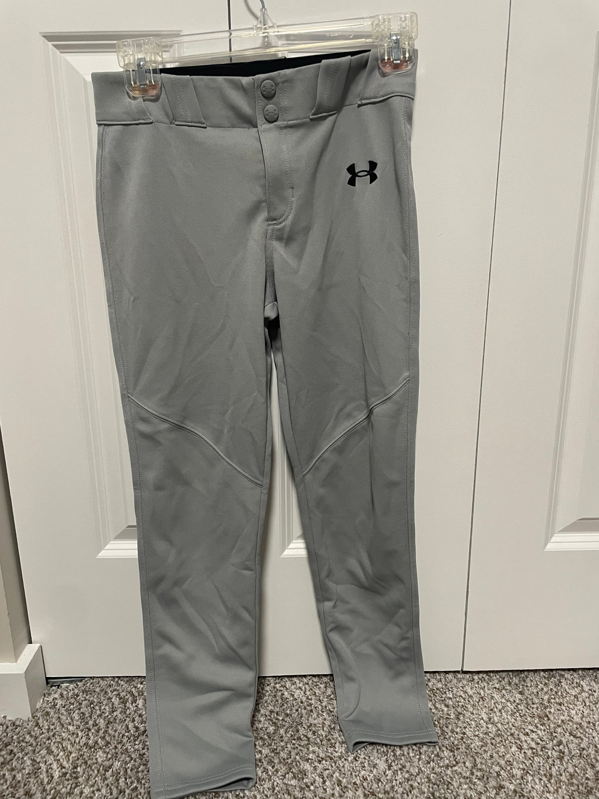 Under Armour Pants Baseball Pants Gray VGUC - size Youth - 8 (M)