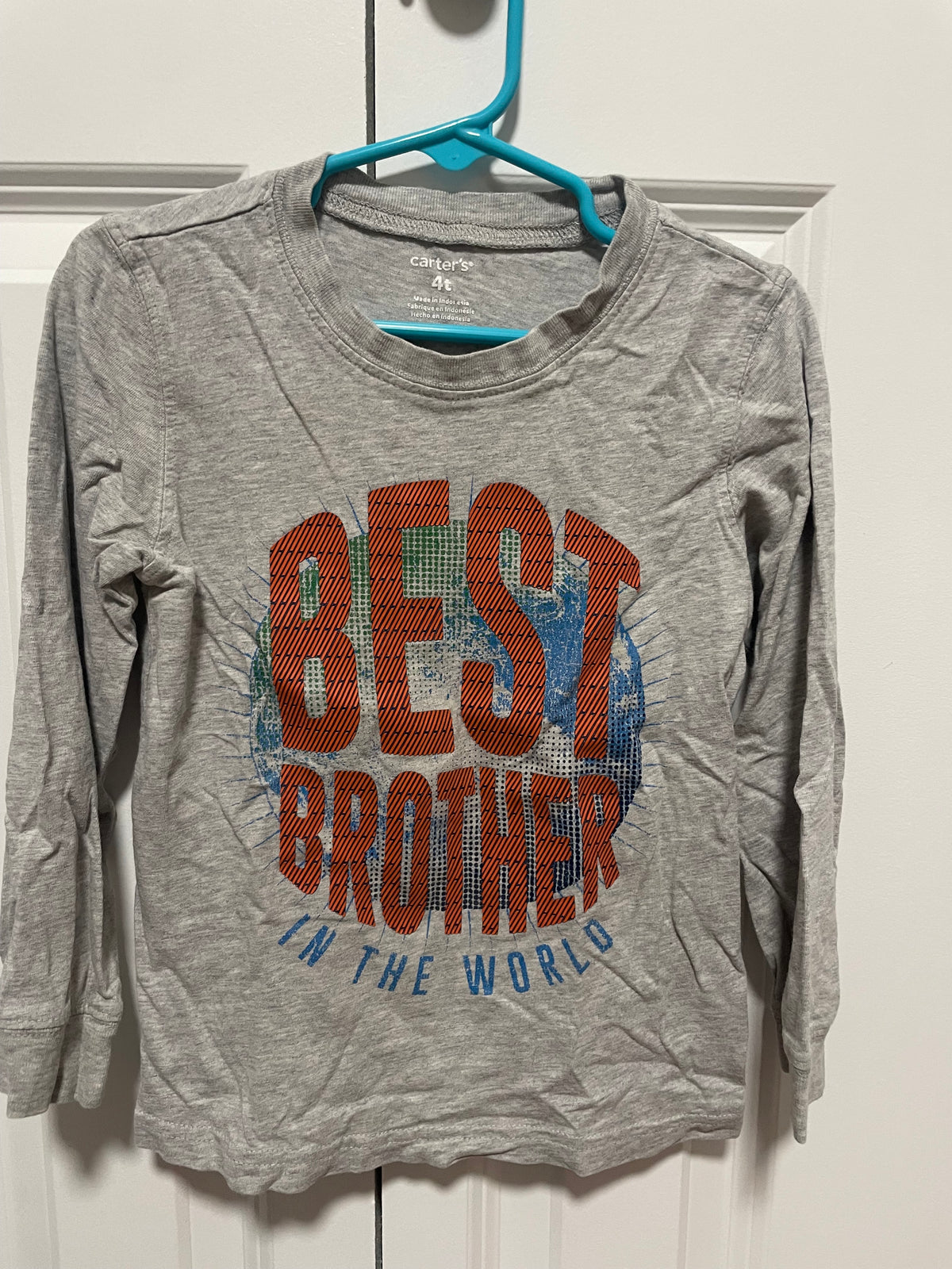 LS Best Brother Carter's GUC - size Toddler - 4T