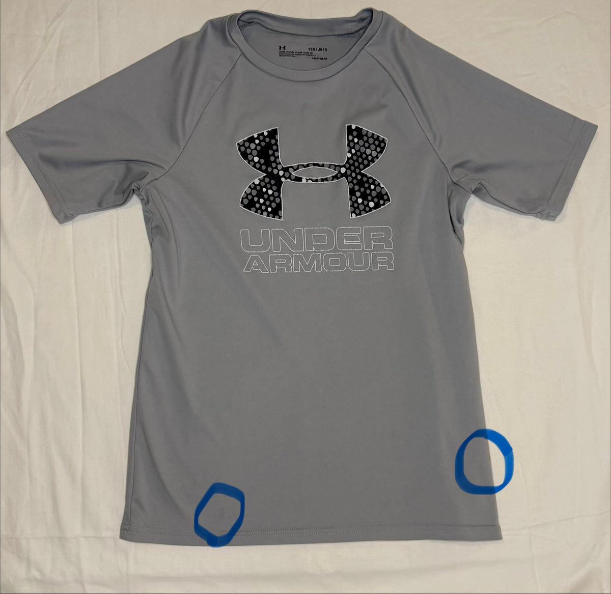 Gray Under Armour athletic shirt. - size Youth - 10 (L)