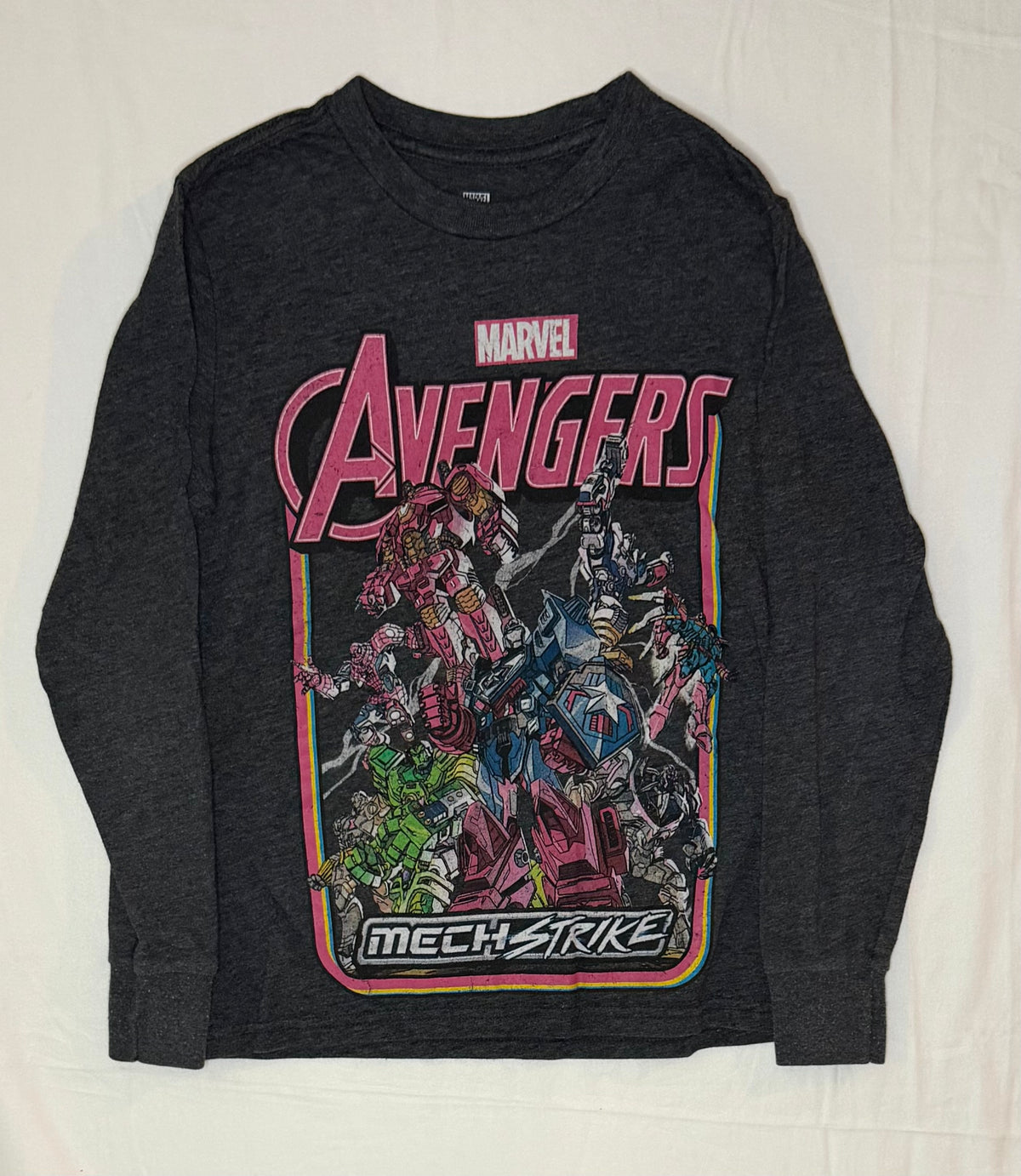Marvel Avenger dark gray Long sleeve shirt - size Youth - 7 (S)