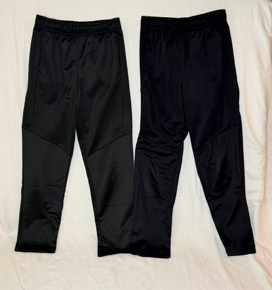2 pair Jumping bean black athletic pants - size Youth - 8 (M)