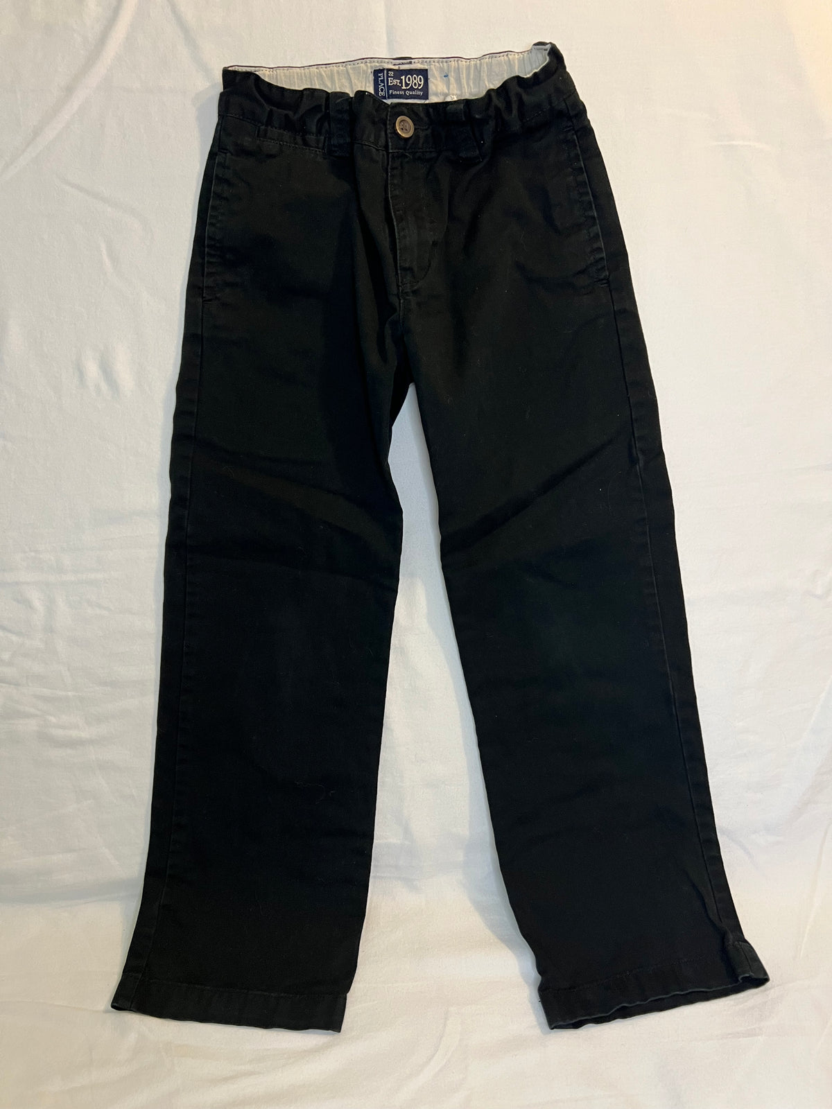 C.P. Black pants w/adjustable waist - size Youth - 8 (M)