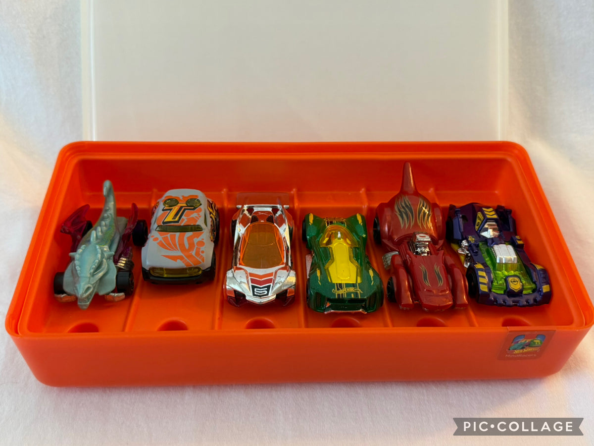Hot Wheels cars w/ hard Case.