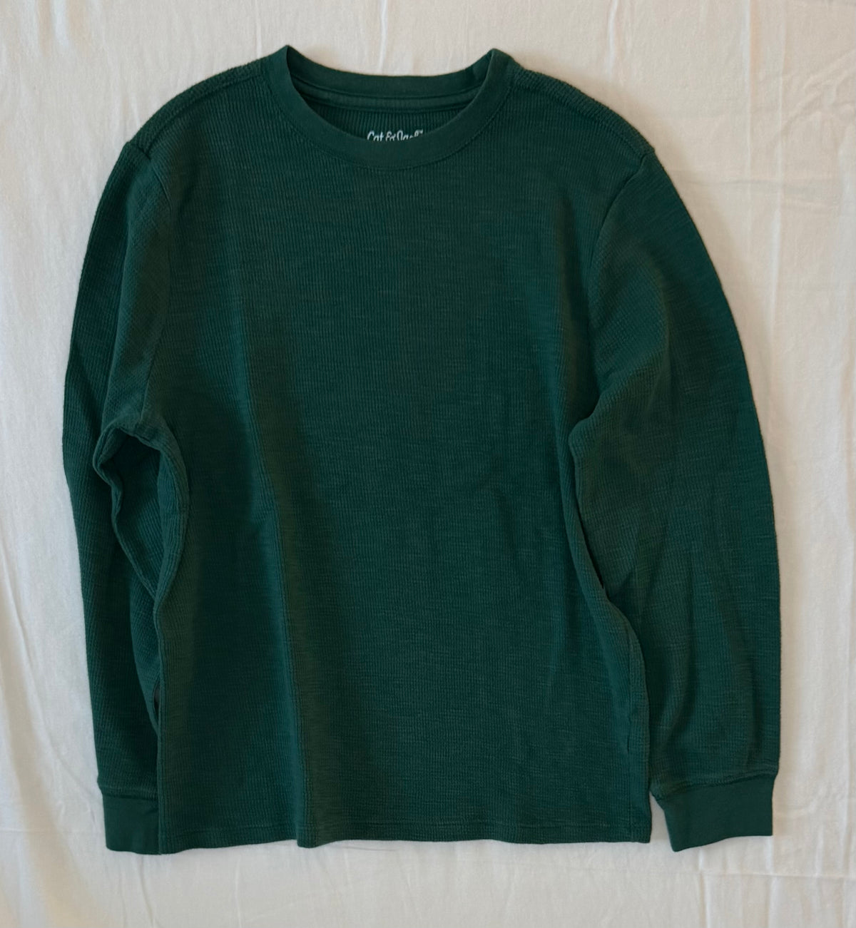 Cat & Jack forest green Long sleeve. Worn twice. - size Youth - 8 (M)