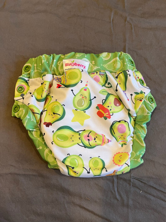 Reusable Swim Diaper Avocado Print, Small - size Month - 0-6
