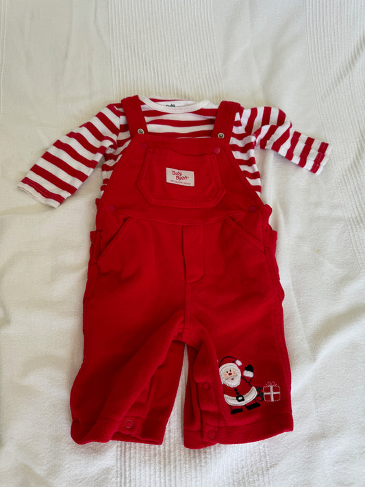 Baby B'gosh Xmas Outfit 3mo, Red/White, EUC - size Month - 0-3 / 3M