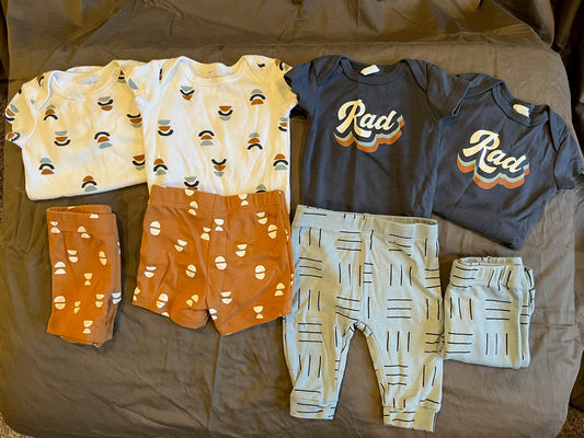 2 Rad clothing sets VGUC, great for summer! - size Month - 0-3 / 3M