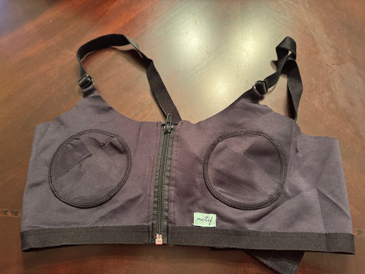 Hands-Free Pump Bra VGUC, Motif, XS-L, Black - size Women - L (12/14)