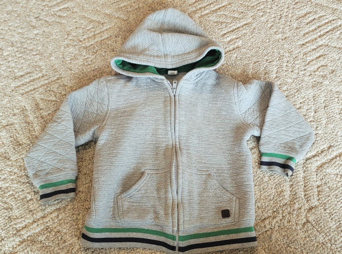 VGUC Janie and Jack 3-4 Gray Light Swetr Jacket