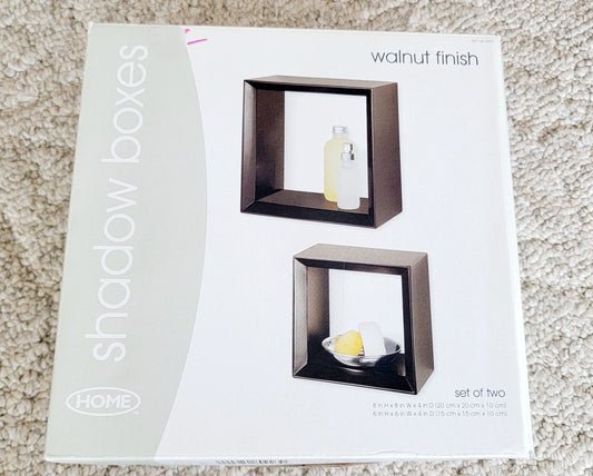 New 2 Piece Hanging Shadow Boxes