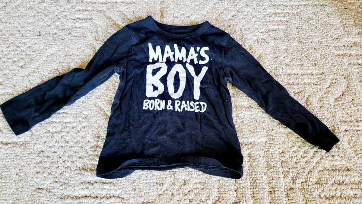VGUC CP LS 2T Mama's Boy Shirt - size Toddler - 2T