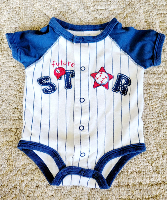 VGUC Carters NB All Star Sports Onesie - size Month - Newborn