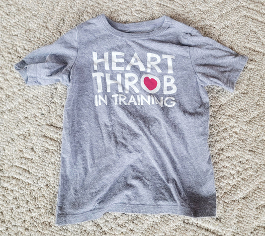 VGUC Children's Place SS Valentines Shirt - size Toddler - 4T