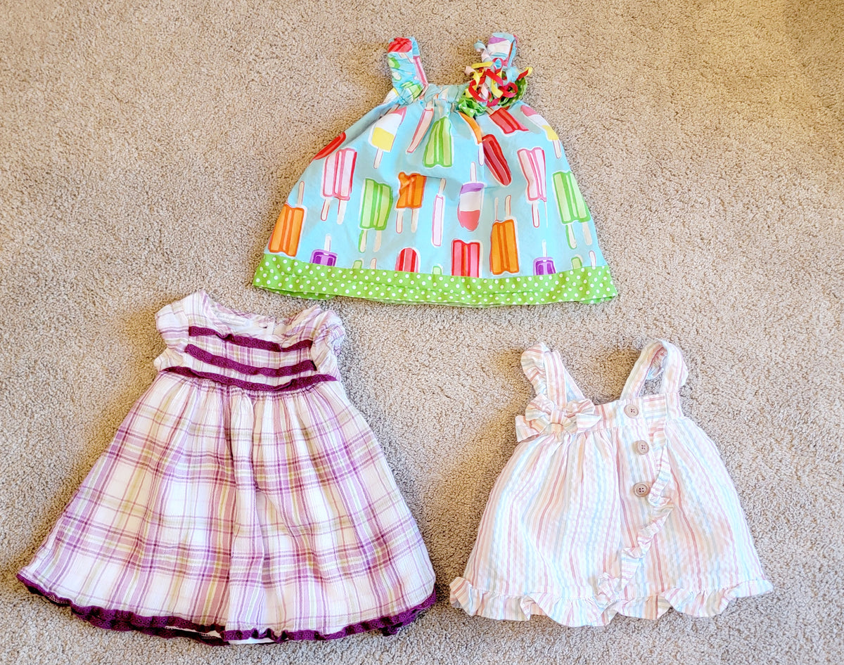 VGUC 3-6m Dress Lot 3 Pieces - size Month - 3-6 / 6M