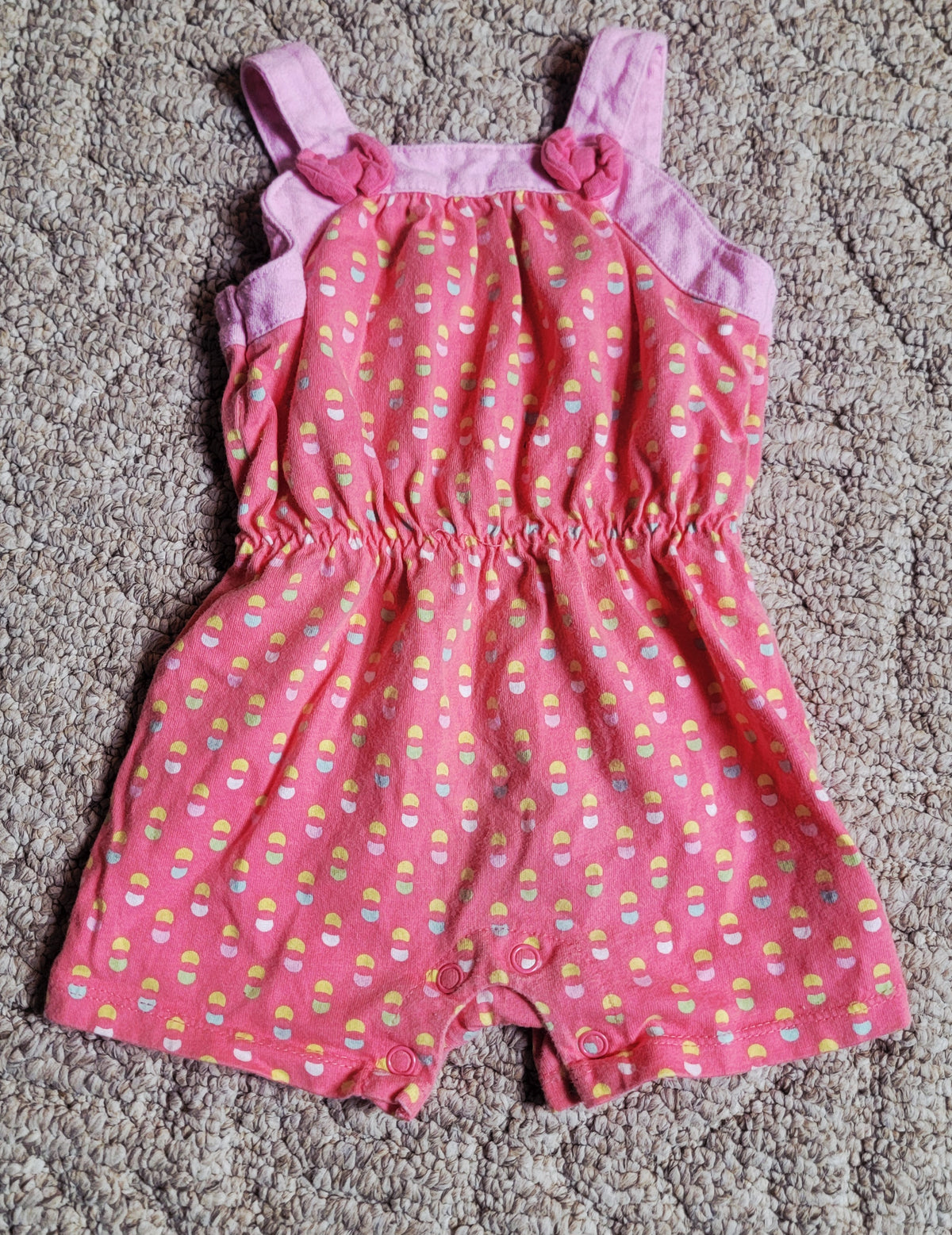 VGUC Circo 9m Tank Color Pink Romper - size Month - 6-9 / 9M
