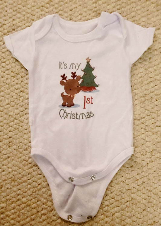 GUC 0-3m SS My First Christmas - size Month - 0-3 / 3M