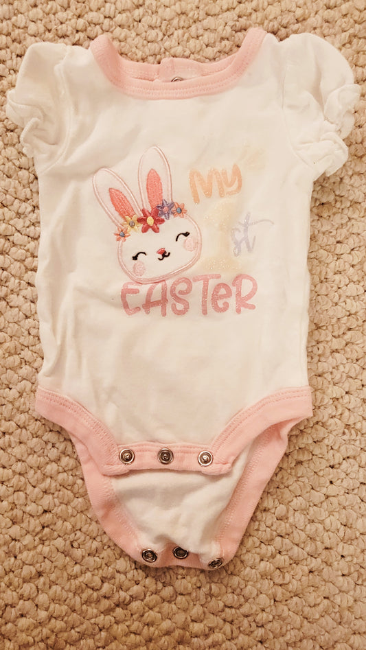 EUC Koala Kids NB SS Easter Onesie - size Month - Newborn