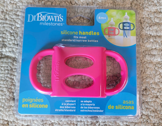NWT Dr. Browns Pink Silicon Handles