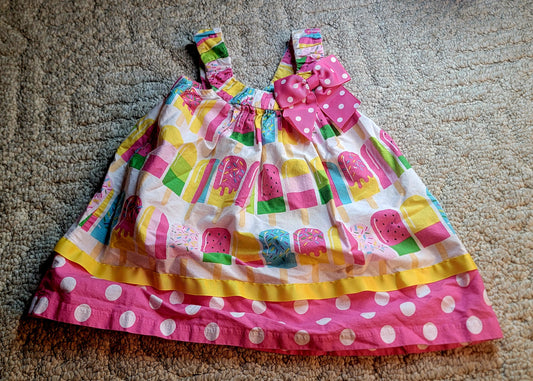 EUC Bonnie Baby 12m Ice Cream Dress - size Month - 9-12 / 12M