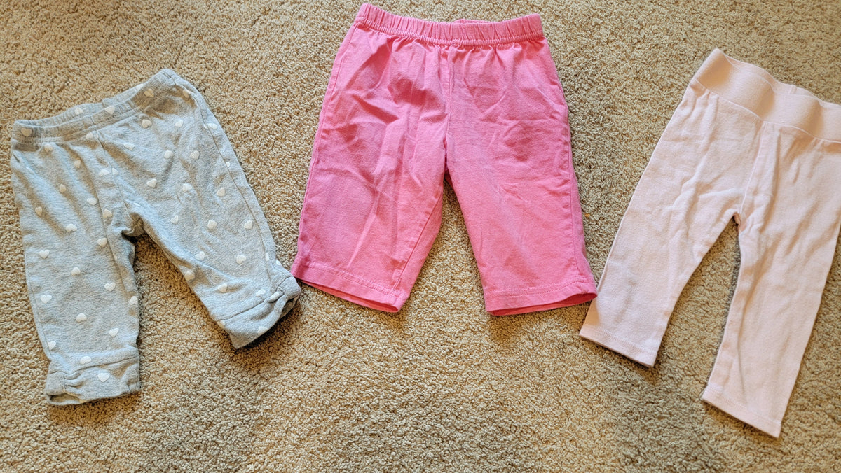 GUC Various 3-6m 3 Piece Pant Lot - size Month - 3-6 / 6M