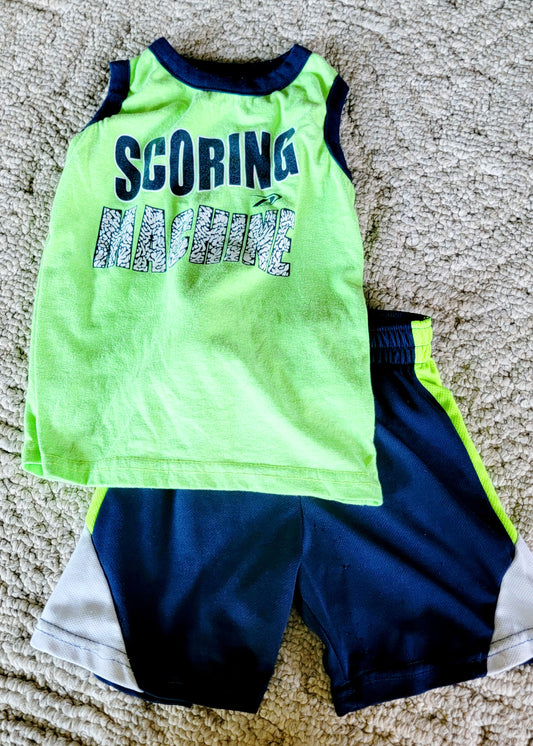 PC 2T Active Tank Set Lime Green - size Toddler - 2T
