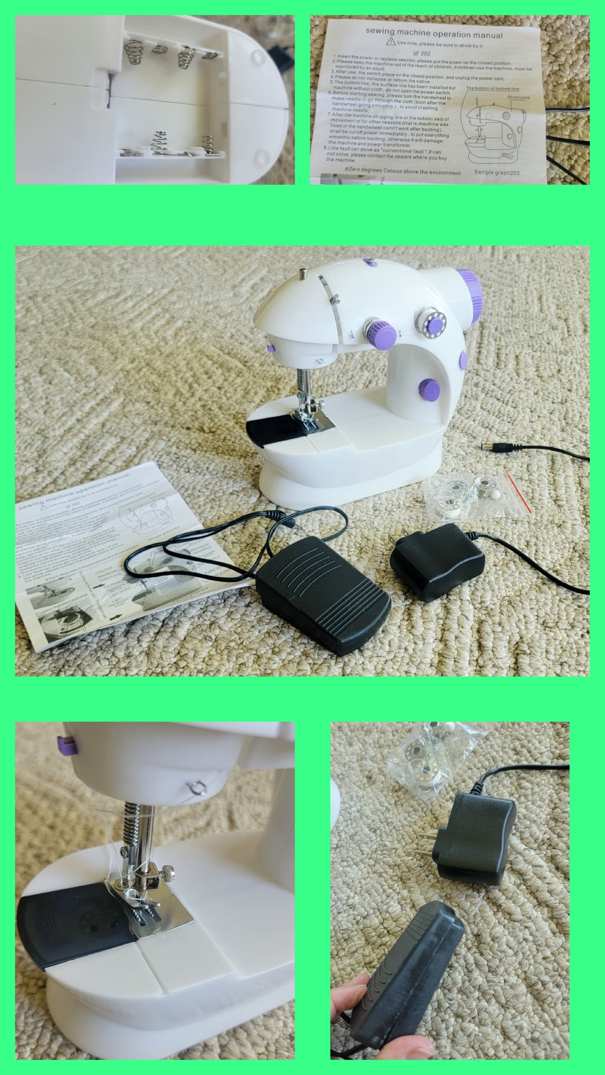NWOT Fully Functional Mini Sewing Machine