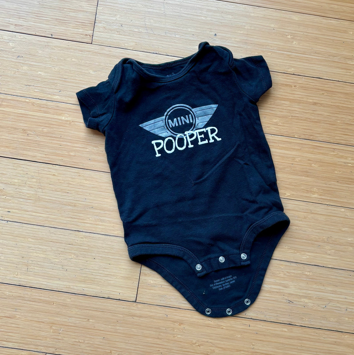 6-12M Mini Pooper Onesie, GUC - size Month - 6-12