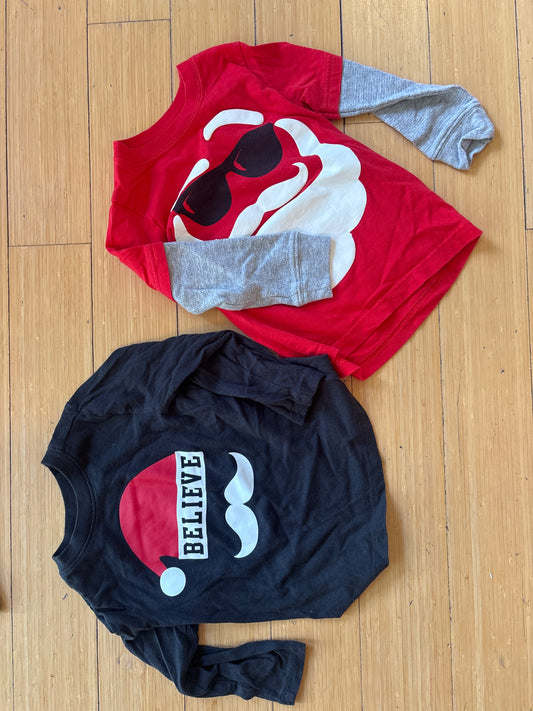 2T boys holiday shirts GUC - size Toddler - 2T