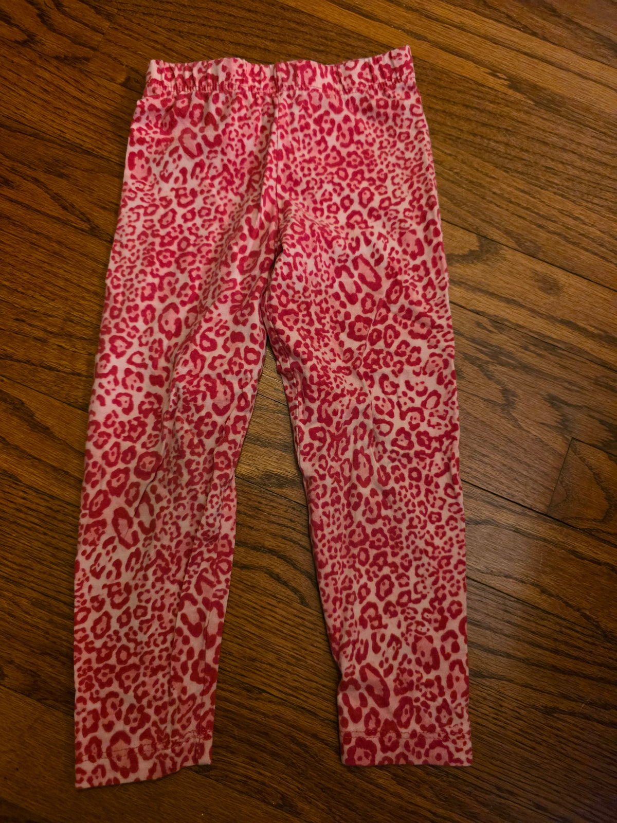 Pink leopard, print leggings, - size Toddler - 3T