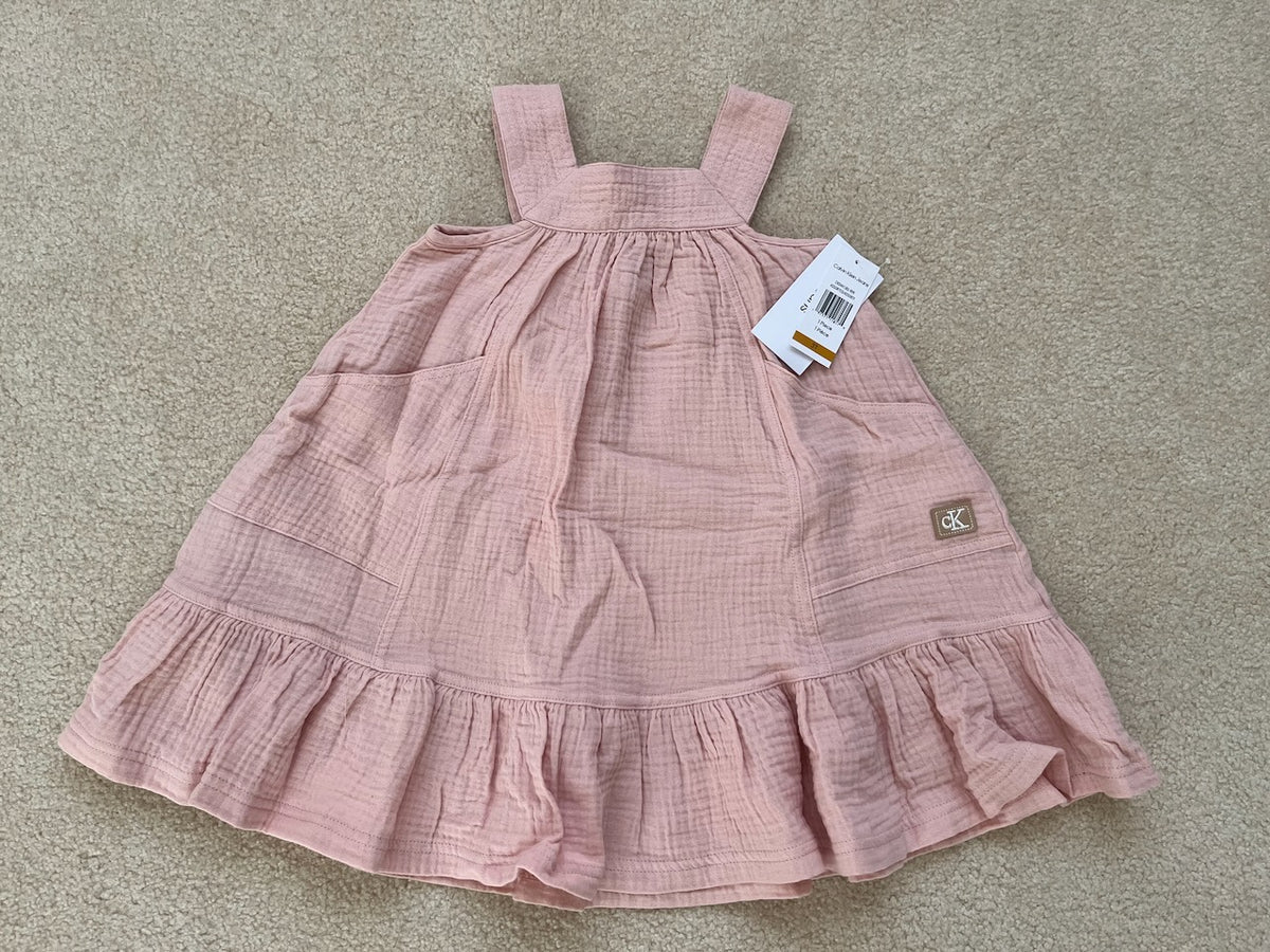 NWT Calvin Klein Dress 3T Pink Sleeveless - size Toddler - 3T