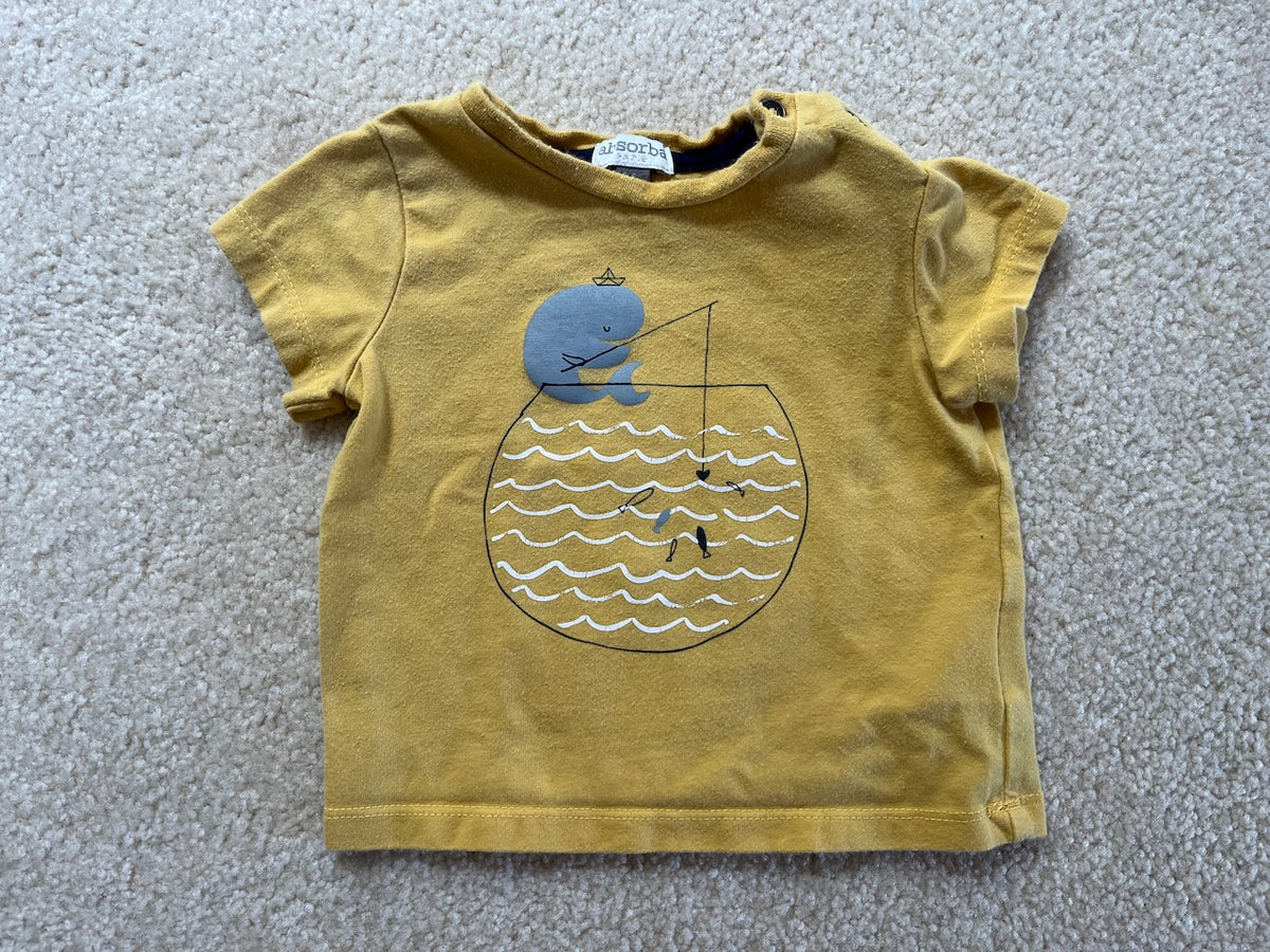 GUC Absorba T-Shirt Yellow 3-6M - size Month - 3-6 / 6M