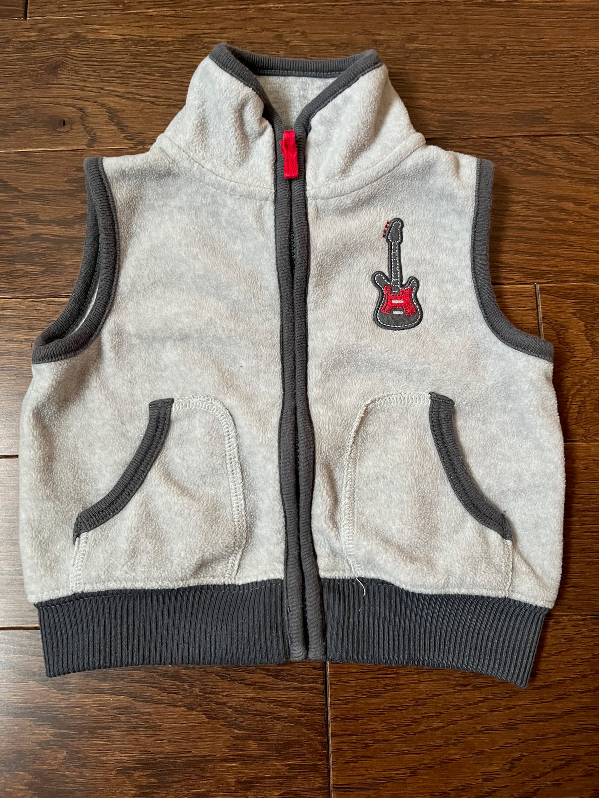 VGUC 6M Fleece Vest Grey - size Month - 3-6 / 6M