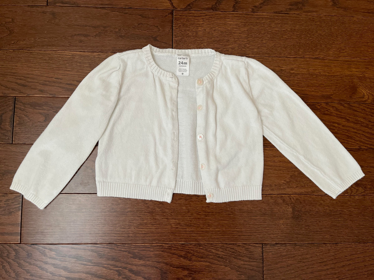 GUC Carters Cardigan 24M White - size Month - 18-24 / 24M