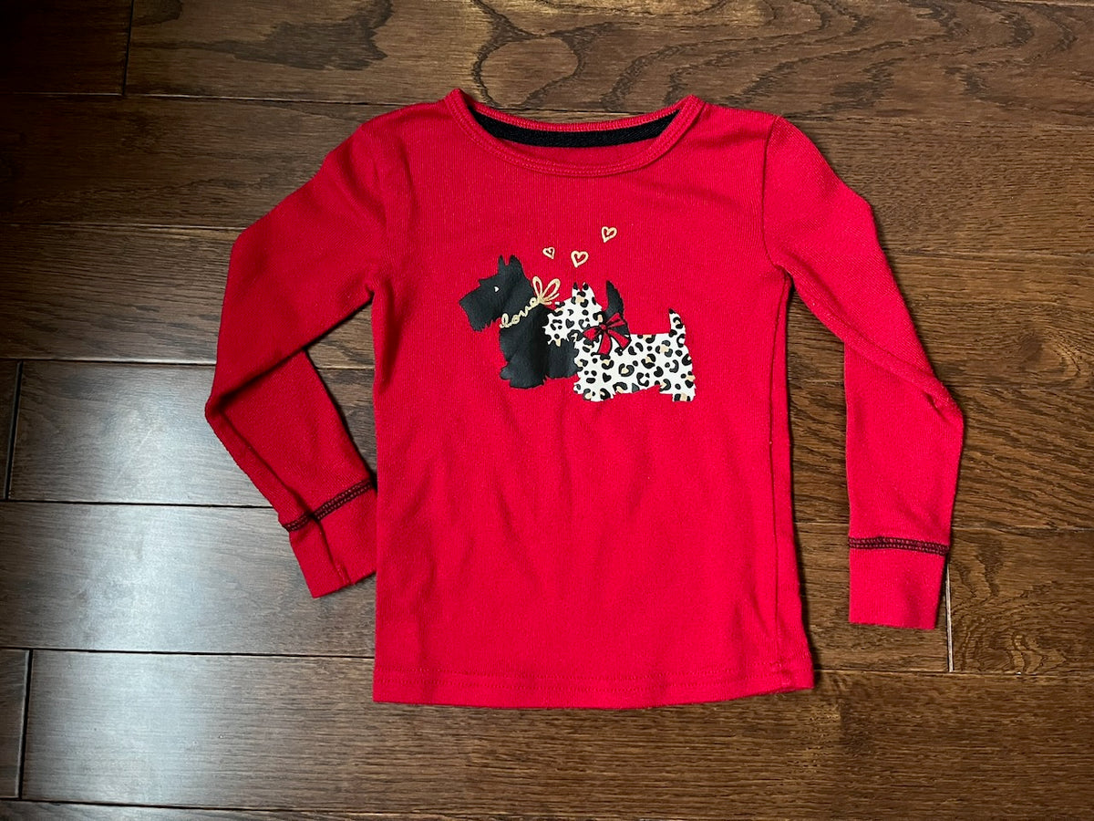 VGUC Scottie Dog PJ Top - size Toddler - 3T