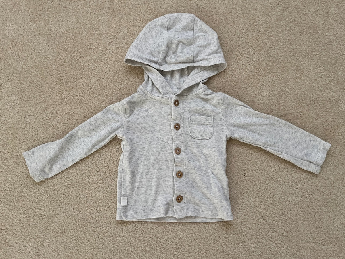 GUC Carters Cardigan 12M Grey Button Up - size Month - 9-12 / 12M