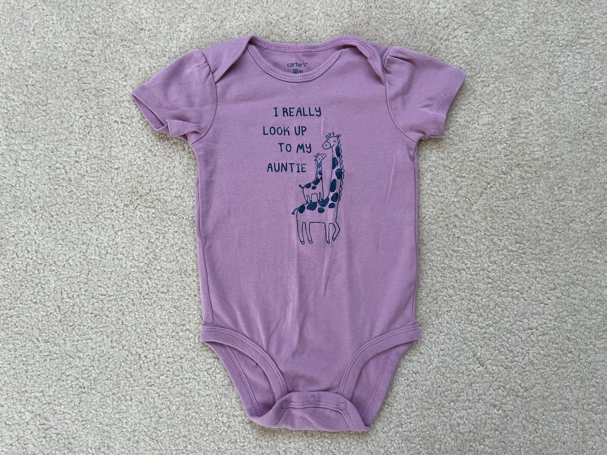 VGUC Carters 18M SS Purple Auntie - size Month - 12-18 / 18M
