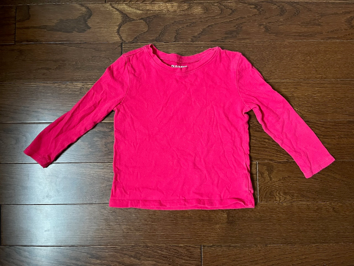 GUC Old Navy Pink LS 2T - size Toddler - 2T
