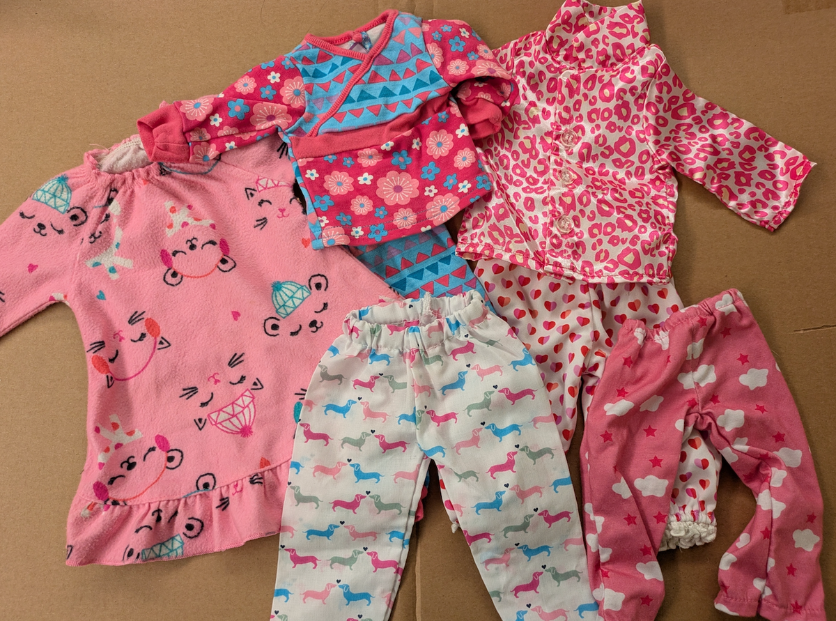 Doll nightgown, PJs No brand, off brand 18