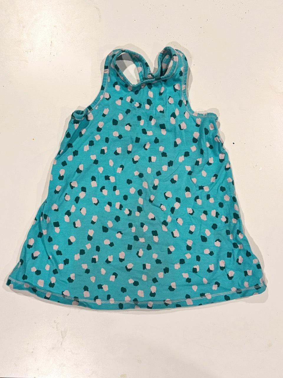VGUC Teal tank dress - size Toddler - 2T