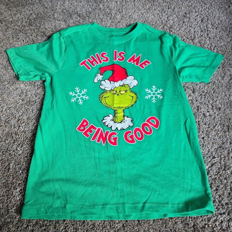 The Grinch This Is Me Being Good Shirt - size Youth - 10 (L)